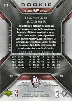 Back of Hassan Adams