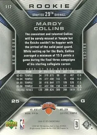 Achterkant van Mardy Collins