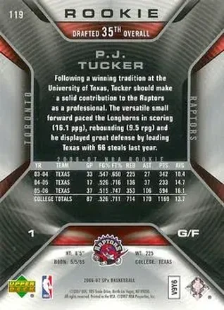 P.J. Tucker Rückseite