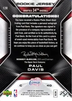 Back of Paul Davis