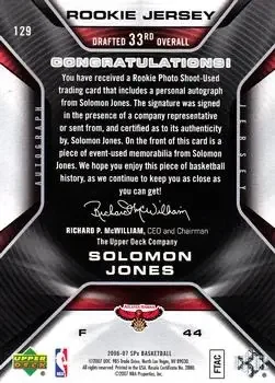 Back of Solomon Jones