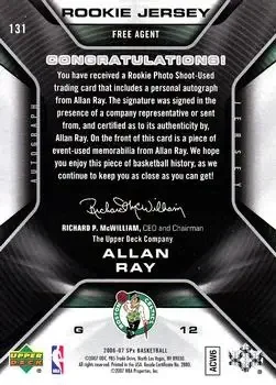 Back of Allan Ray