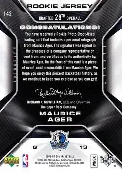 Back of Maurice Ager