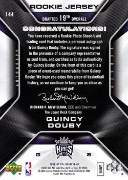 Back of Quincy Douby