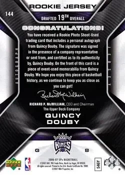 Back of Quincy Douby