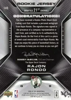 Back of Rajon Rondo