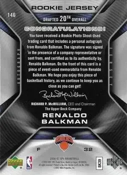 Back of Renaldo Balkman