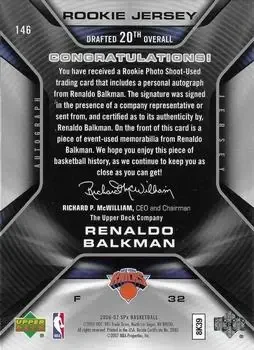 Back of Renaldo Balkman
