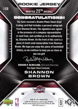 Back of Shannon Brown