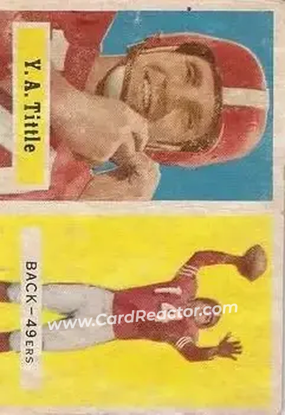 Front of Y.A. Tittle