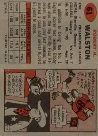 Verso de Bobby Walston