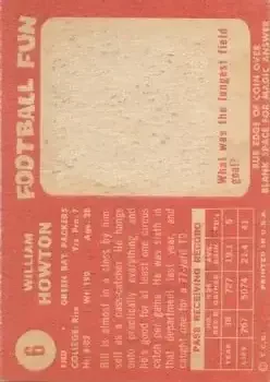 Back of Bill Howton