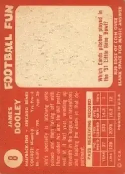 Back of James Dooley