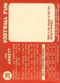 Back of Jon Arnett