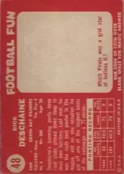 Back of Dick Deschaine