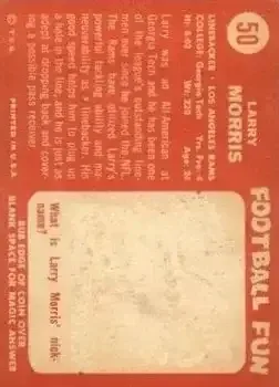 Back of Larry Morris