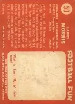 Back of Larry Morris