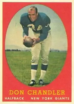 1958 Topps #54 Don Chandler