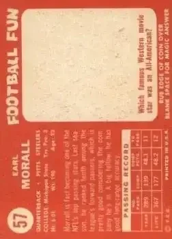 Back of Earl Morrall