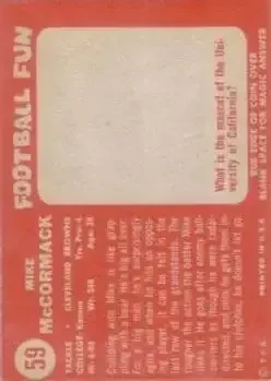 Back of Mike McCormack