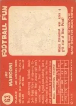 Back of Joe Marconi