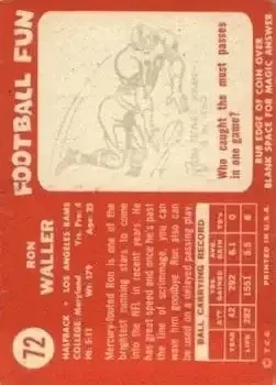 Back of Ron Waller