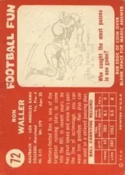 Back of Ron Waller