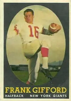 1958 Topps #73 Frank Gifford