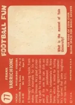 Back of Frank Varrichione