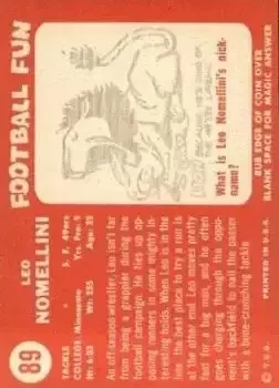 Back of Leo Nomellini