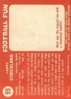 Back of Larry Strickland