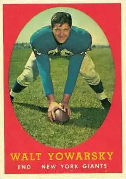 1958 Topps #101 Walt Yowarsky