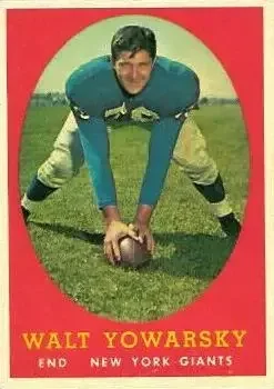 1958 Topps #101 Walt Yowarsky