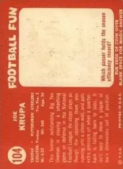 Back of Joe Krupa