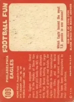 Back of Card #109