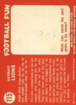 Back of Card #115