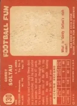 Back of Gordy Soltau