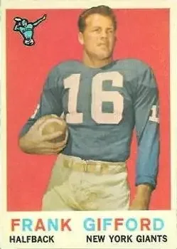 1959 Topps #20 Frank Gifford