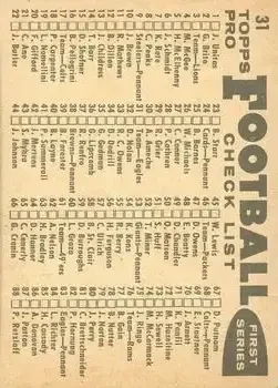 Back of Card #31