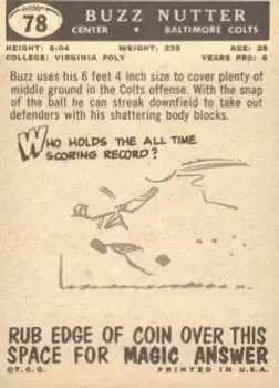 Back of Buzz Nutter