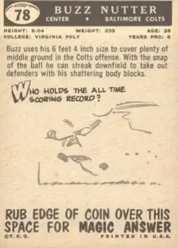 Back of Buzz Nutter