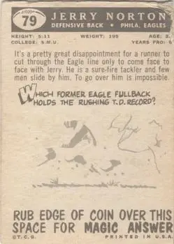 Back of Jerry Norton