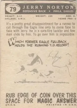 Back of Jerry Norton
