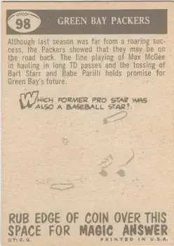 Back of Card #98