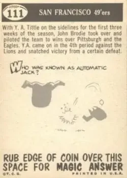 Back of Card #111