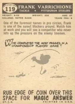 Back of Frank Varrichione
