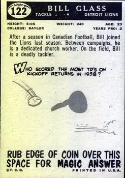 Back of Bill Glass