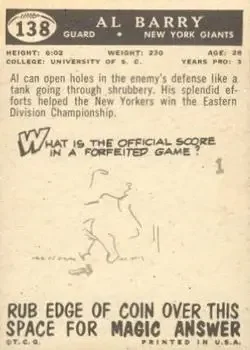 Back of Al Barry