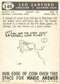Back of Leo Sanford