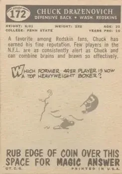 Back of Chuck Drazenovich